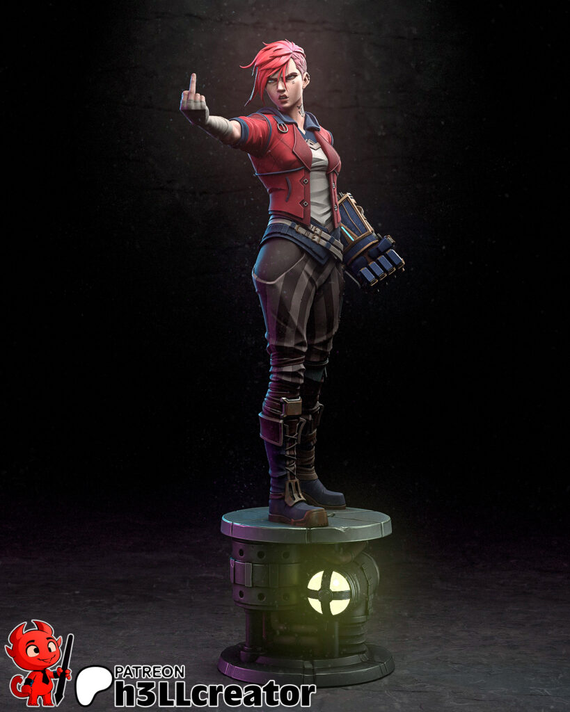 Vi - Arcane - figurka 3D Drukarnia Marzeń