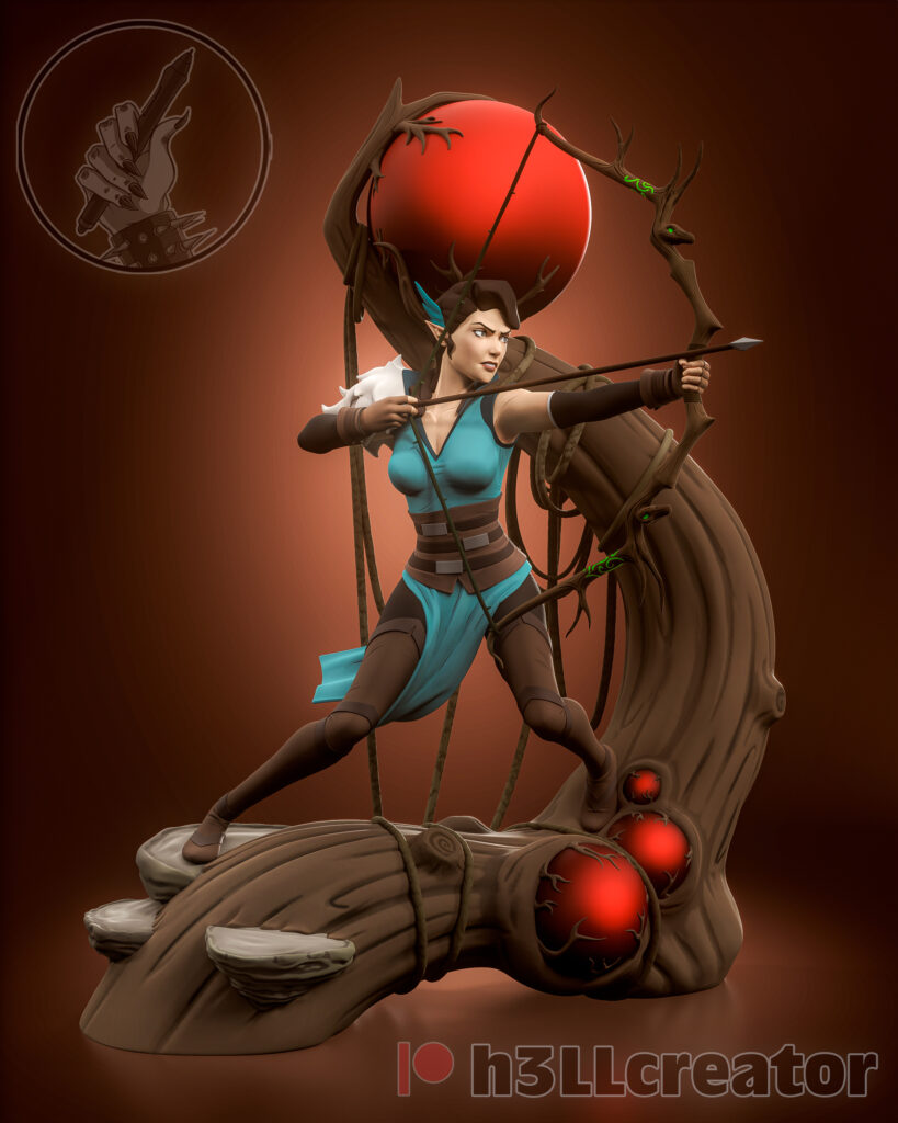 Vex'ahlia - The Legend of Vox Machina - figurka 3D Drukarnia Marzeń