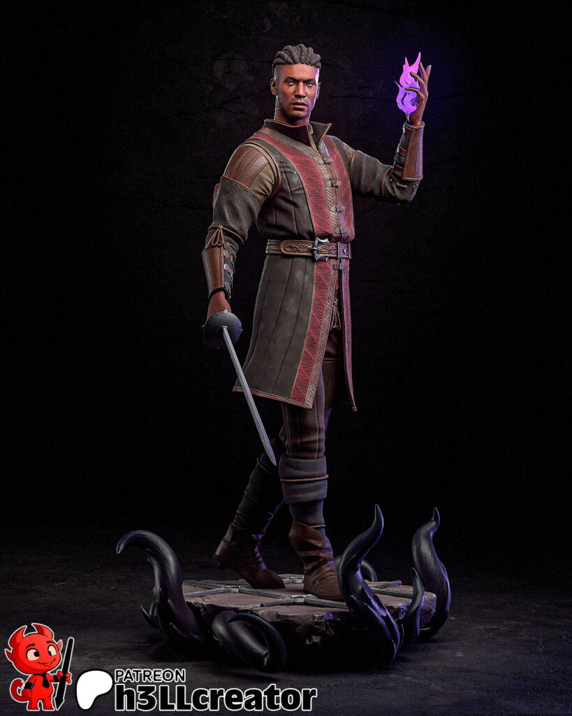 Wyll - Baldur's Gate 3 - figurka 3D Drukarnia Marzeń