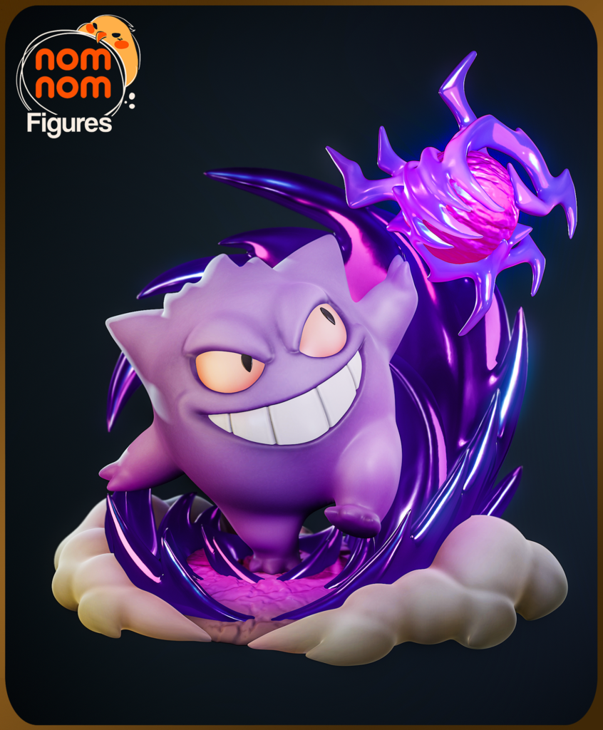 Chibi Gengar - Pokemon - figurka 3D Drukarnia Marzeń