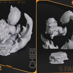 Chibi Arcanine - Pokemon - miniatura 4