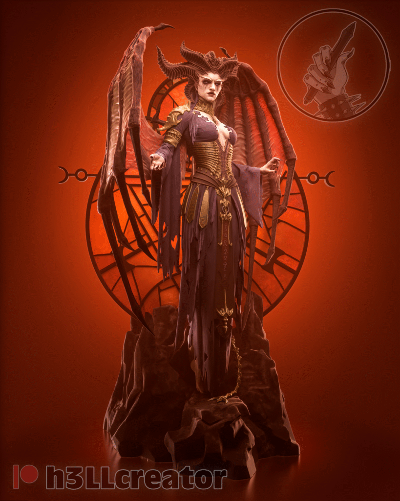 Lilith - Diablo IV - figurka 3D Drukarnia Marzeń