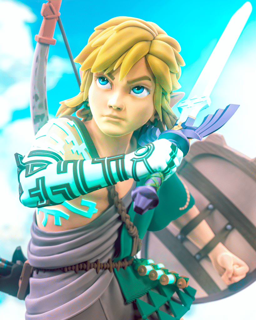 Link - The Legend of Zelda - figurka 3D Drukarnia Marzeń