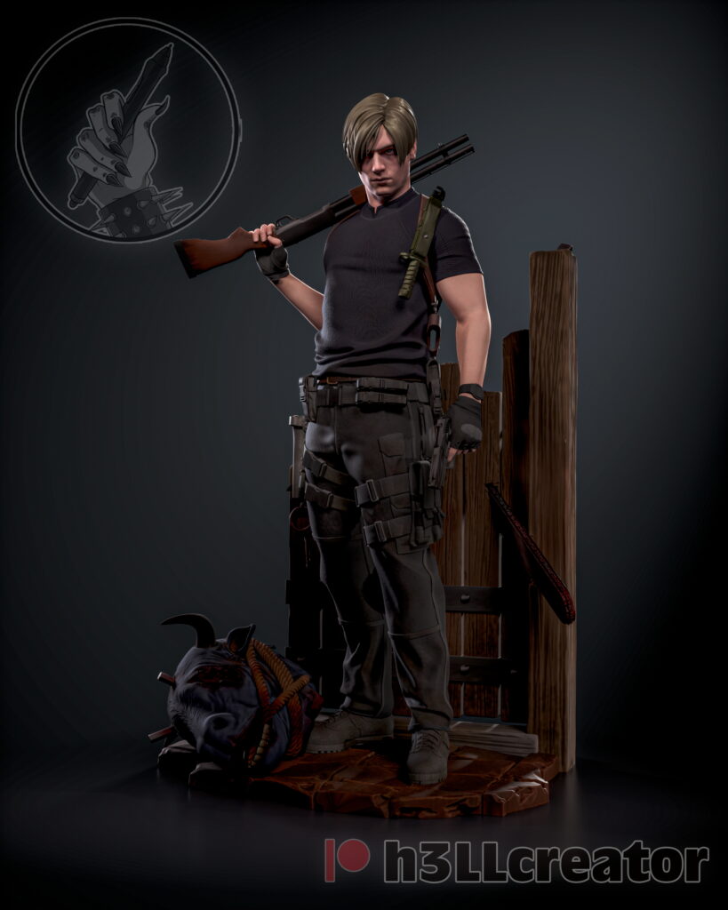 Leon Kennedy - Resident Evil - figurka 3D Drukarnia Marzeń