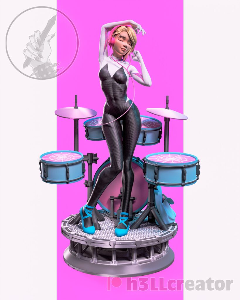 Gwen Stacy - Spider-Man Universe - figurka 3D Drukarnia Marzeń