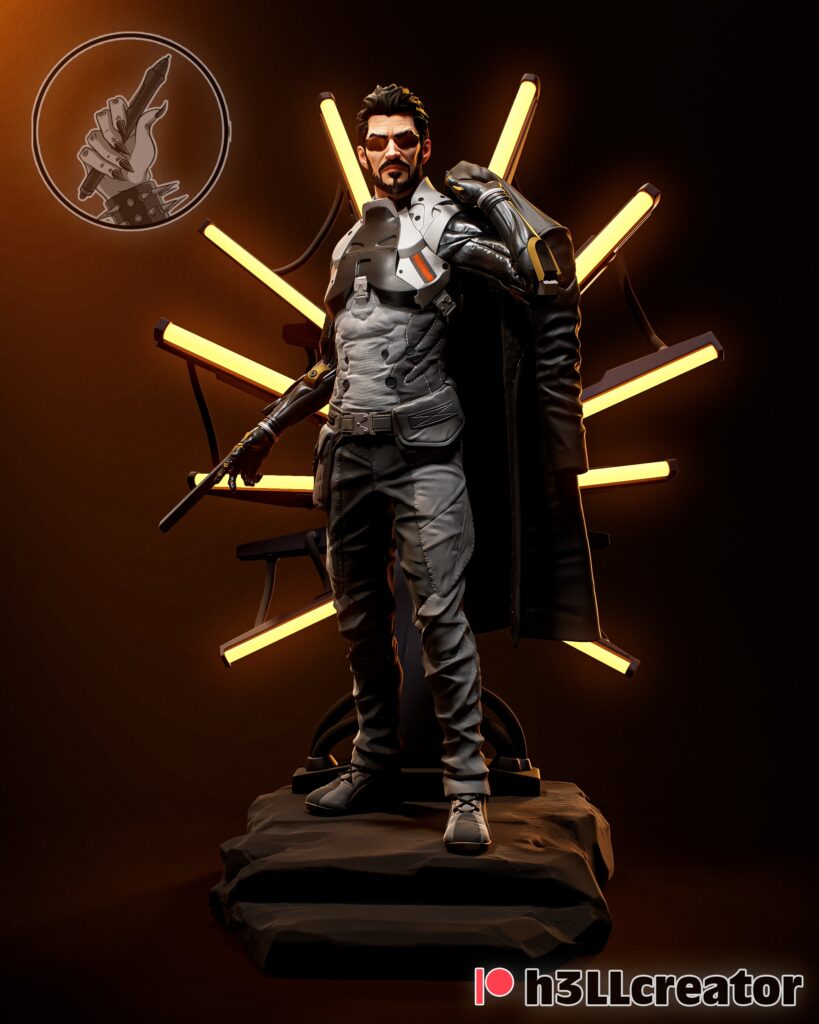 Adam Jensen - Deus Ex - figurka 3D Drukarnia Marzeń