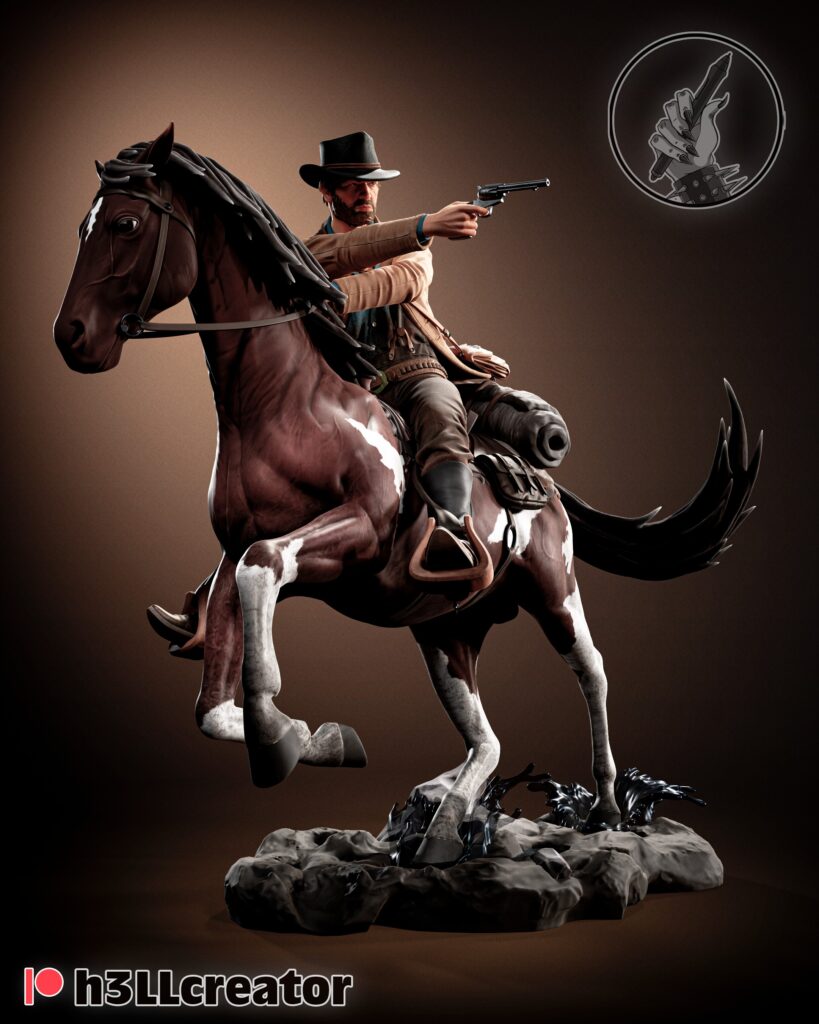 Arthur Morgan - Red Dead Redemption - figurka 3D Drukarnia Marzeń