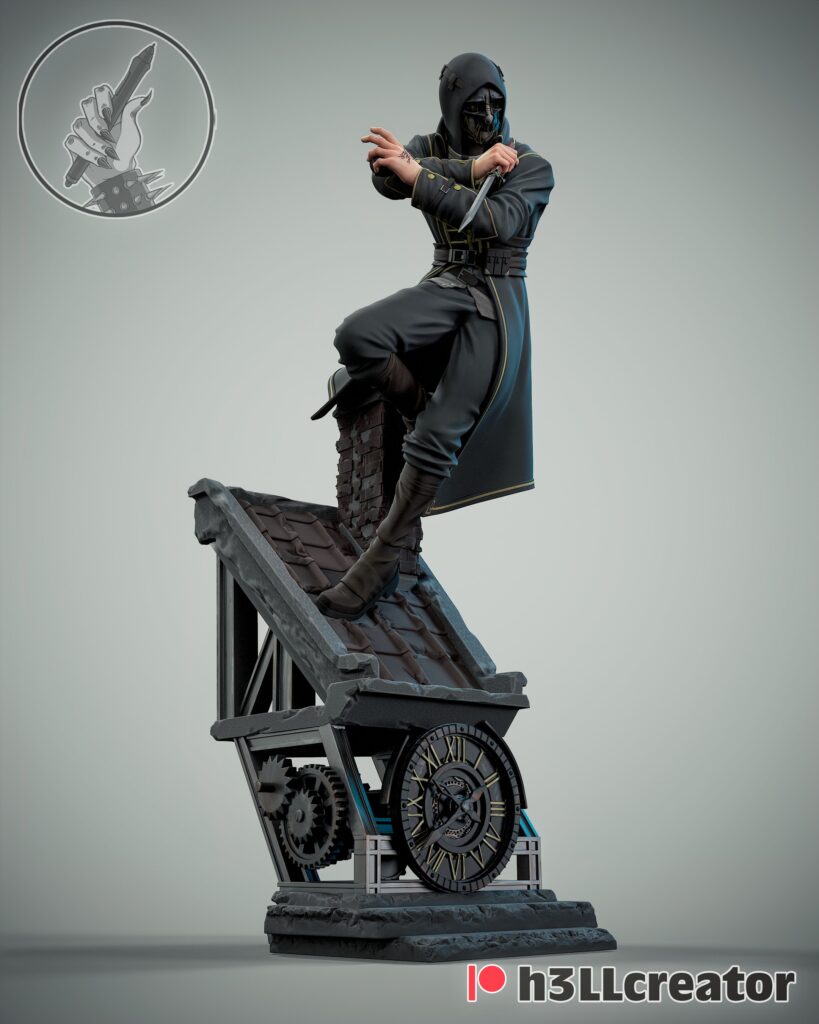 Corvo Attano - Dishonored - figurka 3D Drukarnia Marzeń