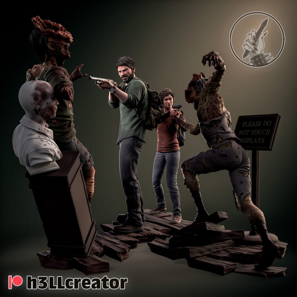Ellie & Joel - The Last of Us - figurka 3D Drukarnia Marzeń