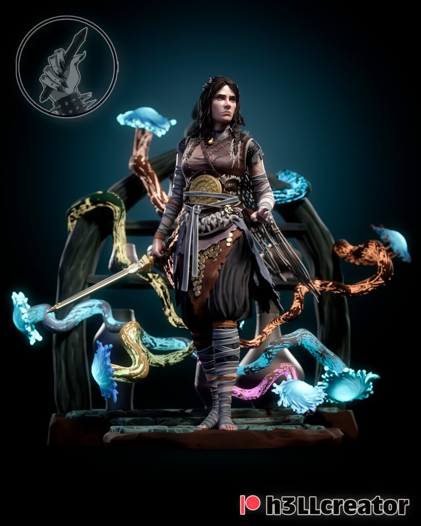 Freya - God of War - figurka 3D Drukarnia Marzeń