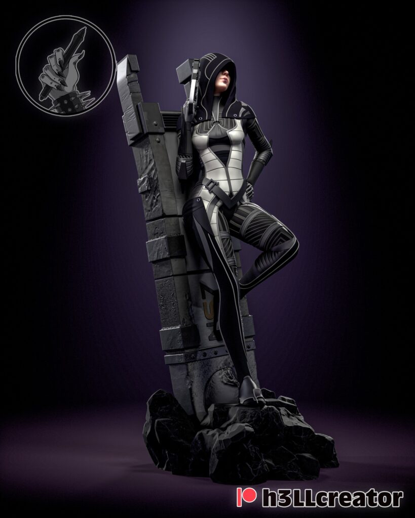 Kasumi Goto - Mass Effect - figurka 3D Drukarnia Marzeń