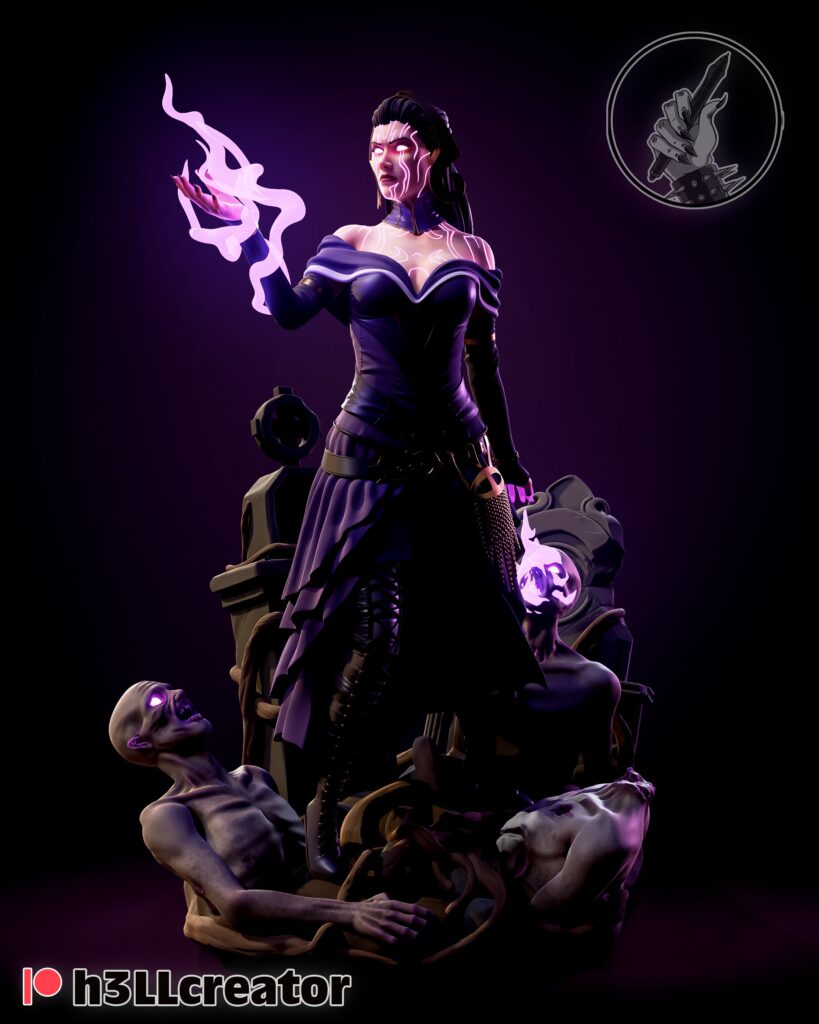 Liliana Vess - Magic: The Gathering - figurka 3D Drukarnia Marzeń