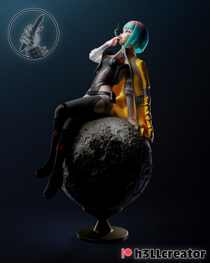 Lucy - Cyberpunk 2077 - figurka 3D Drukarnia Marzeń