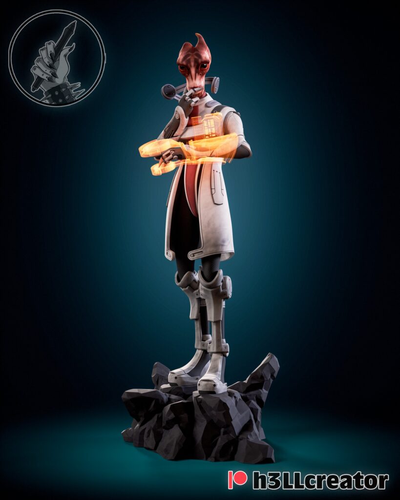 Mordin Solus - Mass Effect - figurka 3D Drukarnia Marzeń