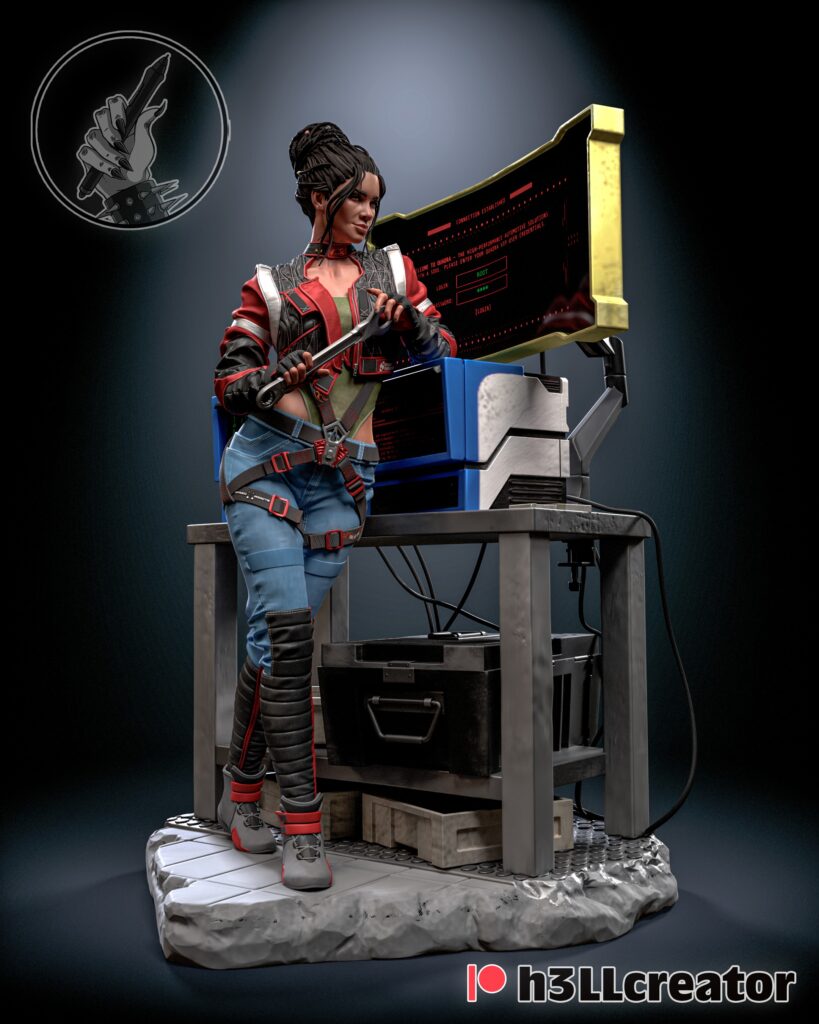 Panam Palmer - Cyberpunk 2077 - figurka 3D Drukarnia Marzeń