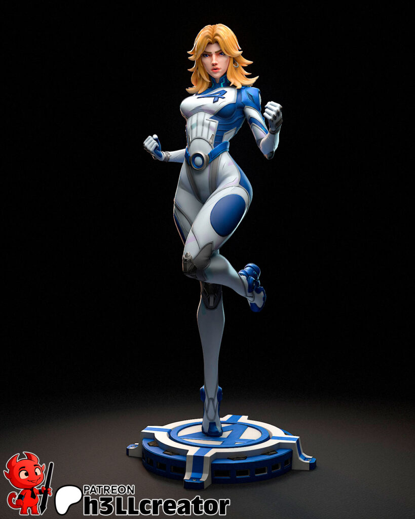 Invisible Woman - Marvel Rivals - figurka 3D Drukarnia Marzeń