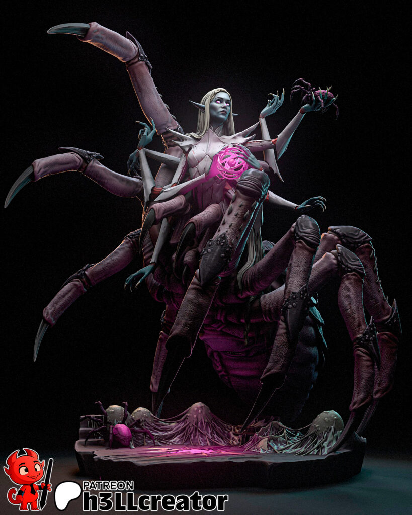 Lolth - Dungeons & Dragons - figurka 3D Drukarnia Marzeń