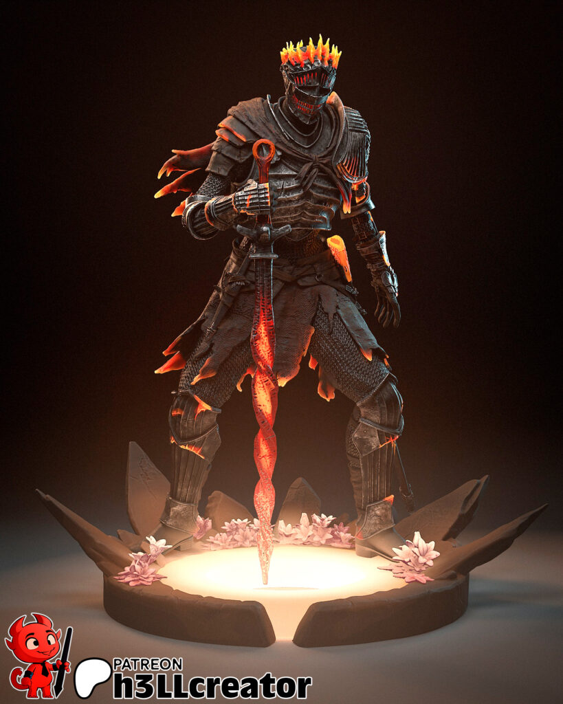 Soul of Cinders - Dark Souls - figurka 3D Drukarnia Marzeń