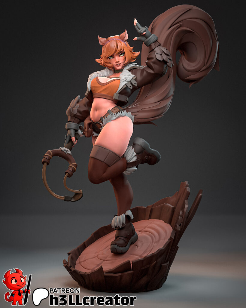 Squirrel Girl - Marvel Rivals - figurka 3D Drukarnia Marzeń
