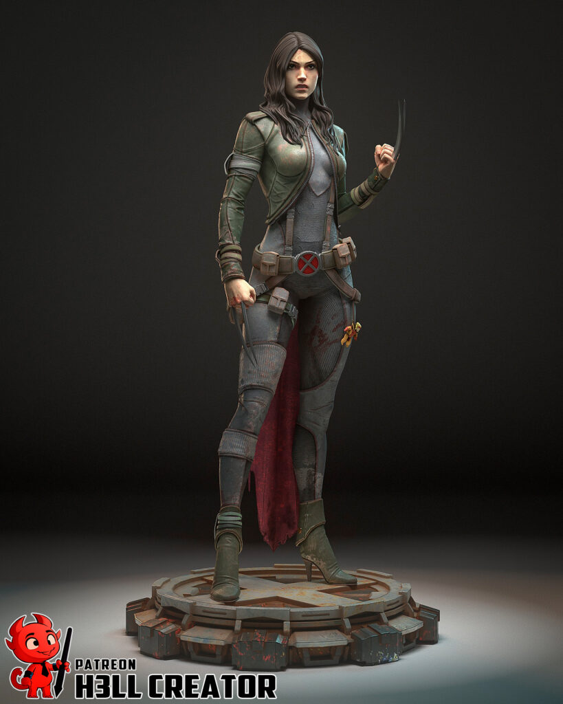 X-23 - X-Men - figurka 3D Drukarnia Marzeń