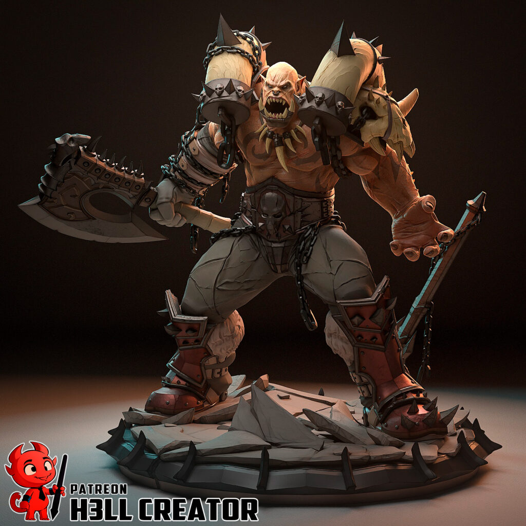 Garrosh Hellscream - World of Warcraft - figurka 3D Drukarnia Marzeń