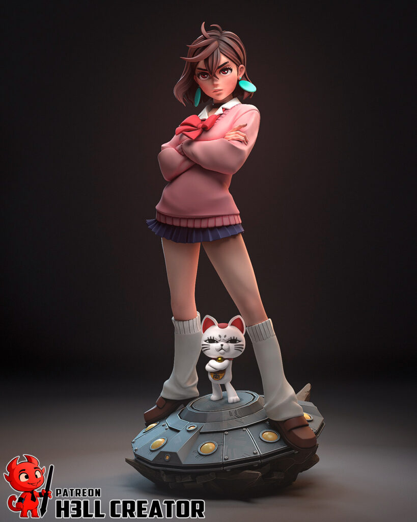 Momo Ayase – DanDaDan - figurka 3D Drukarnia Marzeń