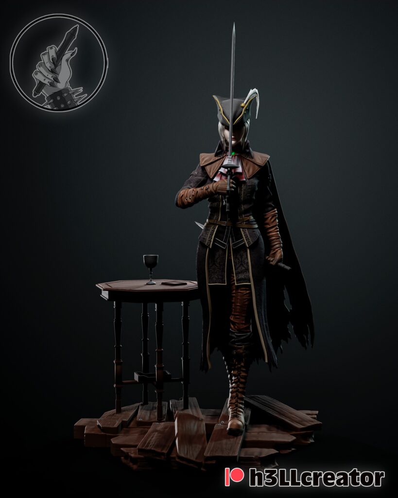 Lady Maria - Bloodborne - figurka 3D Drukarnia Marzeń