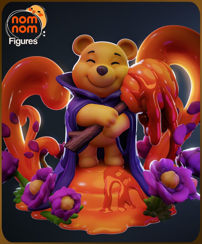 Chibi Pooh - Lorcana TCG - figurka 3D Drukarnia Marzeń