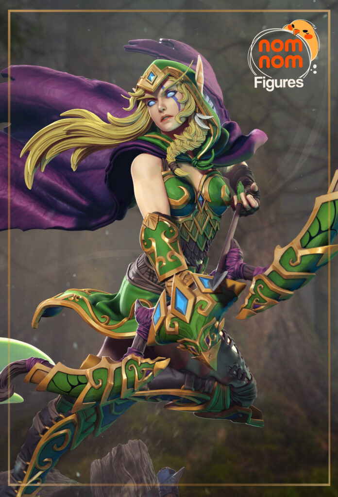 Alleria Windrunner - World of Warcraft - figurka 3D Drukarnia Marzeń