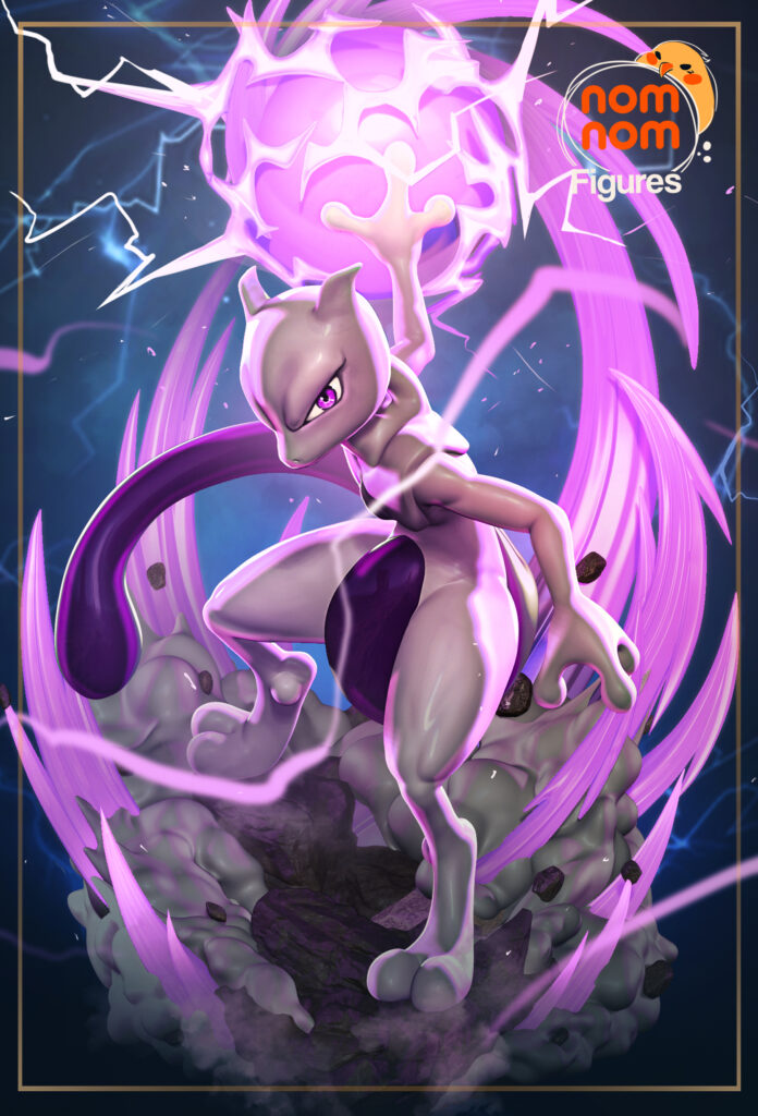 Mewtwo - Pokemon - figurka 3D Drukarnia Marzeń
