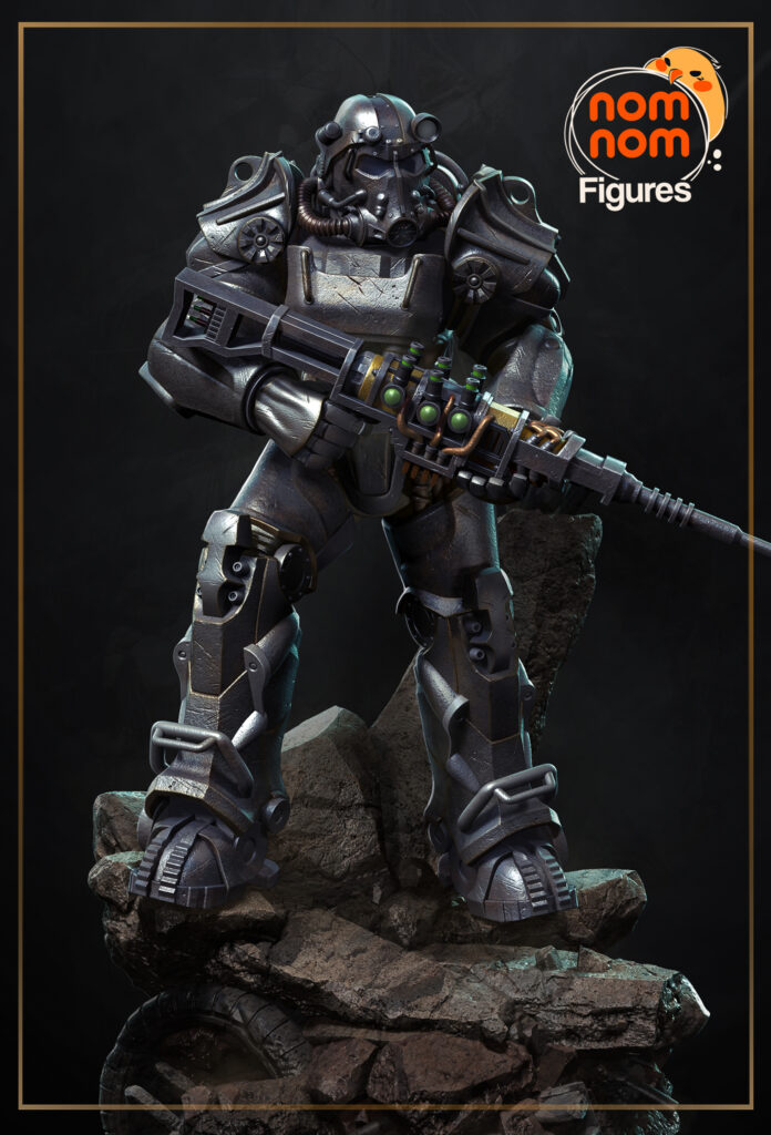 T-60 Power Armour - Fallout - figurka 3D Drukarnia Marzeń