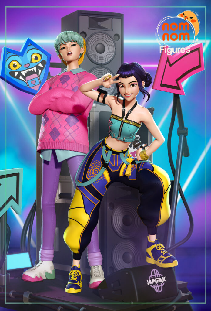 Zoey & Baby Saja - Kpop Demon Hunters - figurka 3D Drukarnia Marzeń