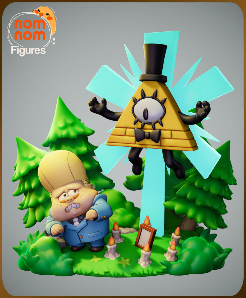 Chibi Bill Cypher - Gravity Falls - figurka 3D Drukarnia Marzeń