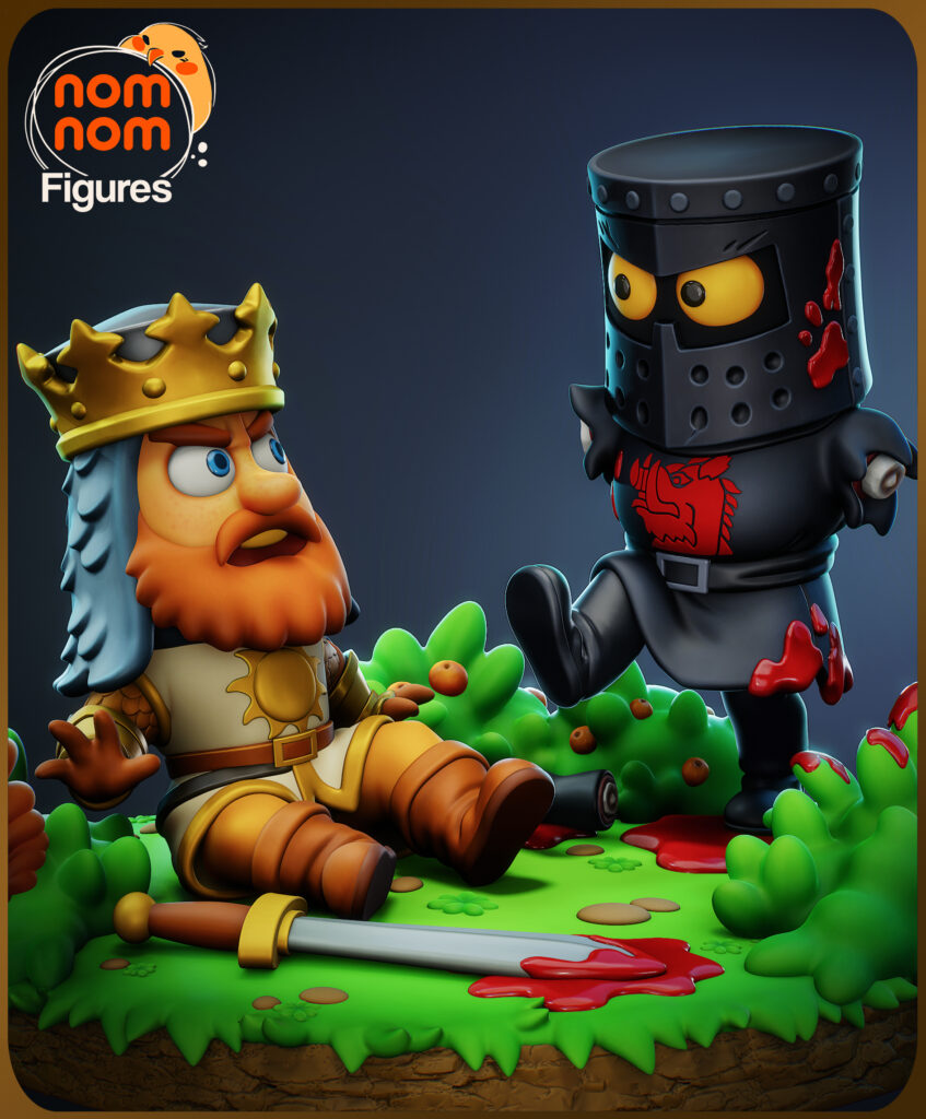 Chibi The Black Knight - Monty Python - figurka 3D Drukarnia Marzeń