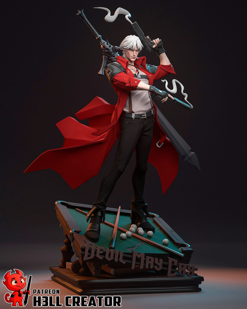 Dante - Devil May Cry - figurka 3D Drukarnia Marzeń