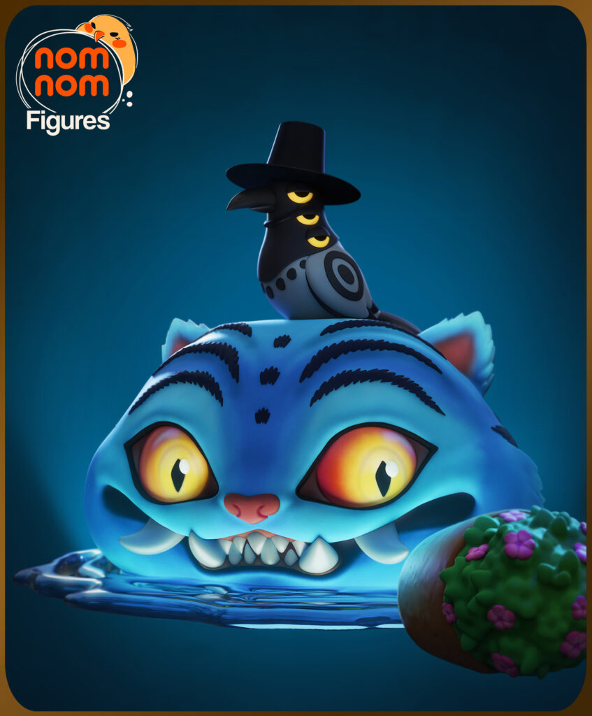 Chibi Derpy Tiger - Kpop Demon Hunters - figurka 3D Drukarnia Marzeń