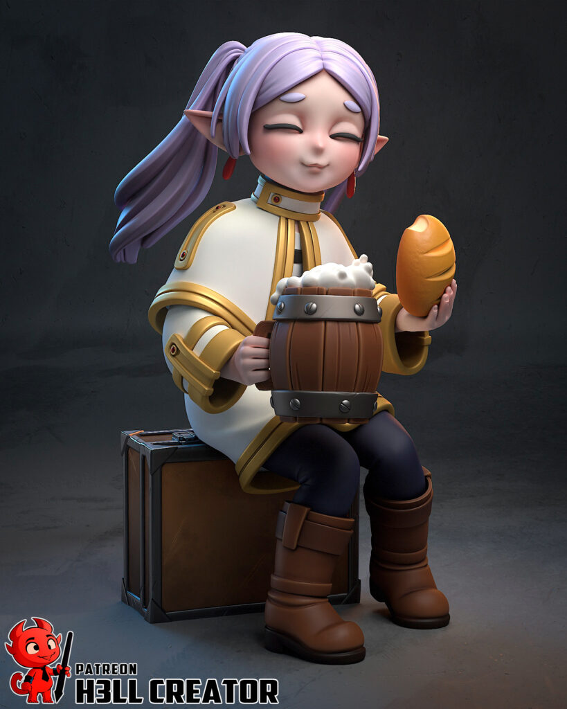 Frieren - Sousou no Frieren - figurka 3D Drukarnia Marzeń
