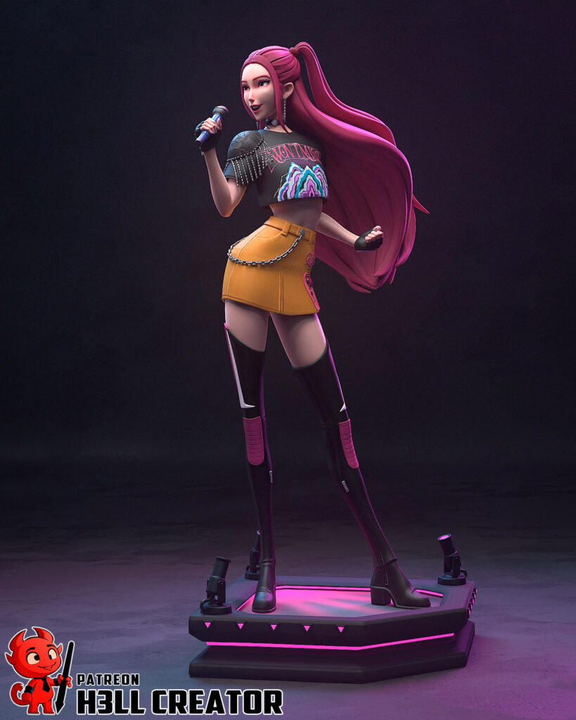 Mira - Kpop Demon Hunters - figurka 3D Drukarnia Marzeń