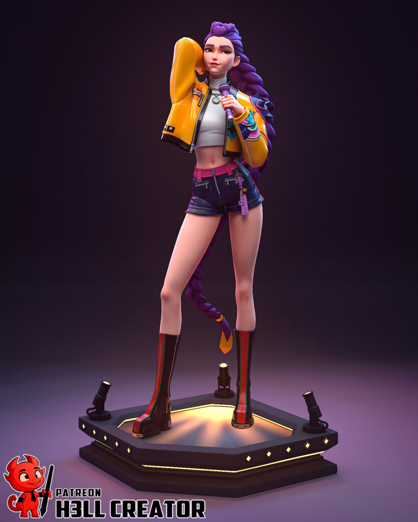 Rumi - Kpop Demon Hunters - figurka 3D Drukarnia Marzeń