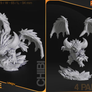Chibi Nergigante - Monster Hunter World - miniatura 6