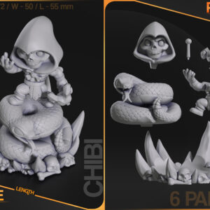 Chibi Skeletor - He-man - miniatura 6
