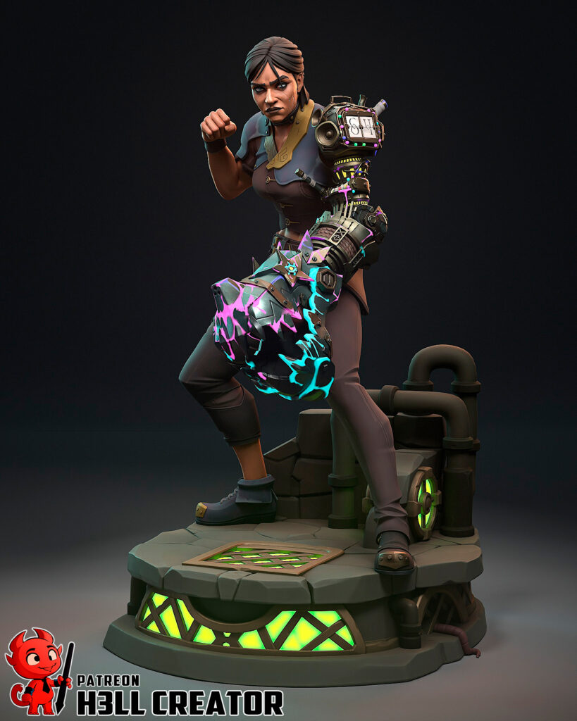 Sevika - Arcane - figurka 3D Drukarnia Marzeń