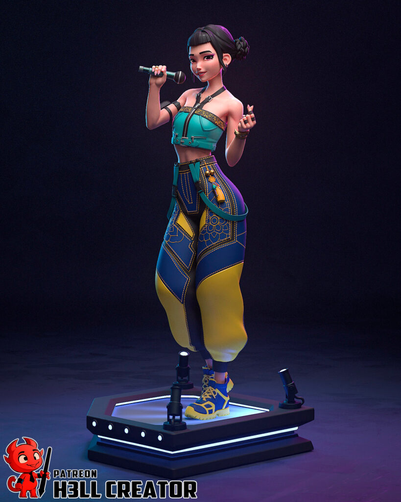 Zoey - Kpop Demon Hunters - figurka 3D Drukarnia Marzeń