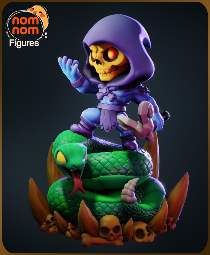 Chibi Skeletor - He-man - figurka 3D Drukarnia Marzeń