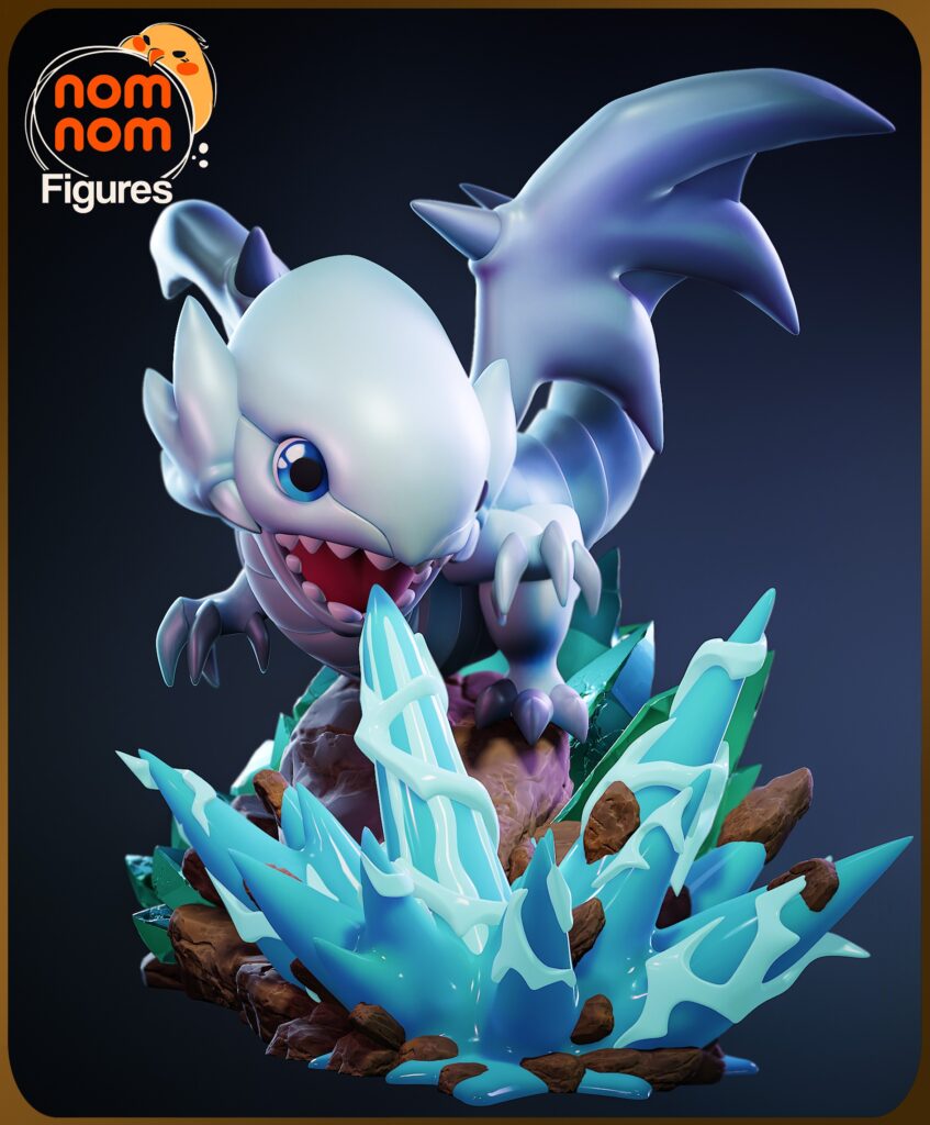 Chibi Blue Eyes White Dragon - Yu-Gi-Oh! - figurka 3D Drukarnia Marzeń