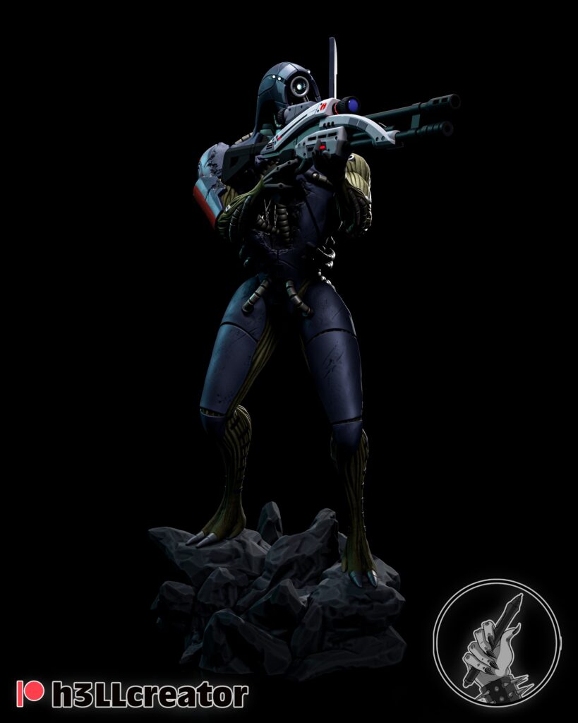 Legion - Mass Effect - figurka 3D Drukarnia Marzeń