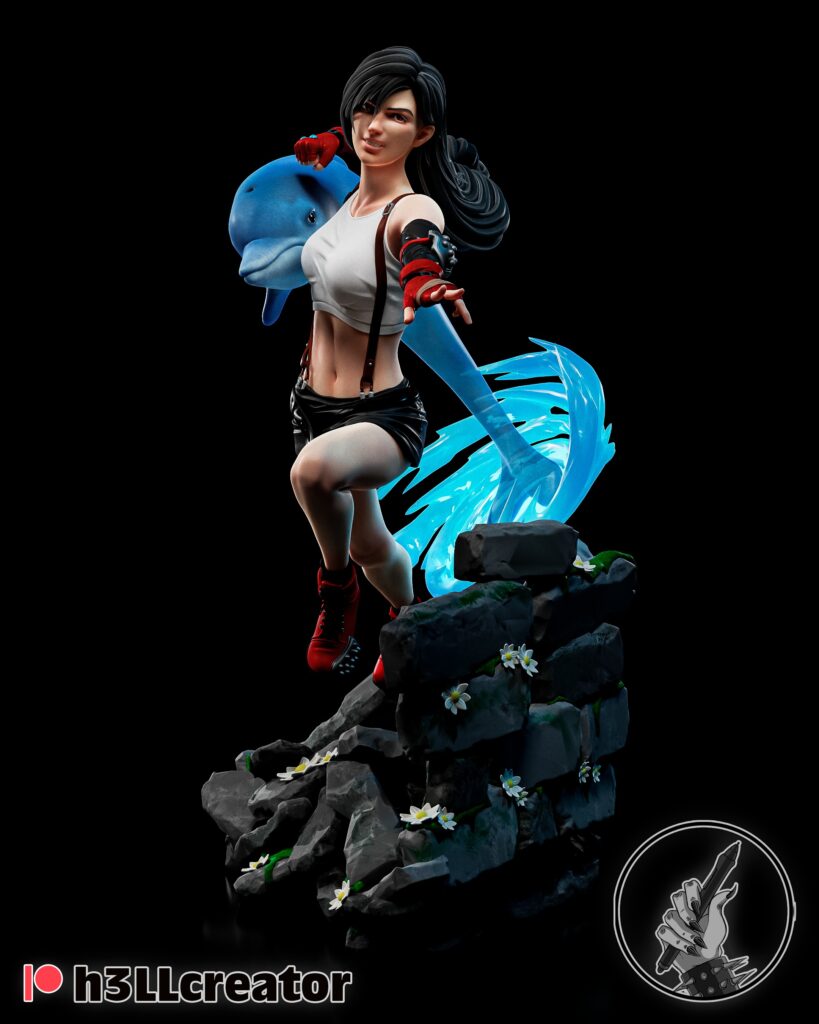 Tifa Lockhart - Final Fantasy - figurka 3D Drukarnia Marzeń