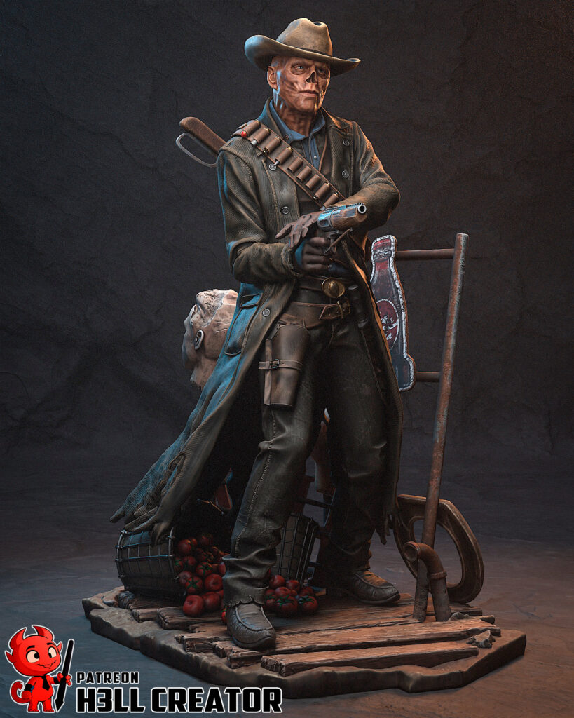 Ghoul - Fallout - figurka 3D Drukarnia Marzeń
