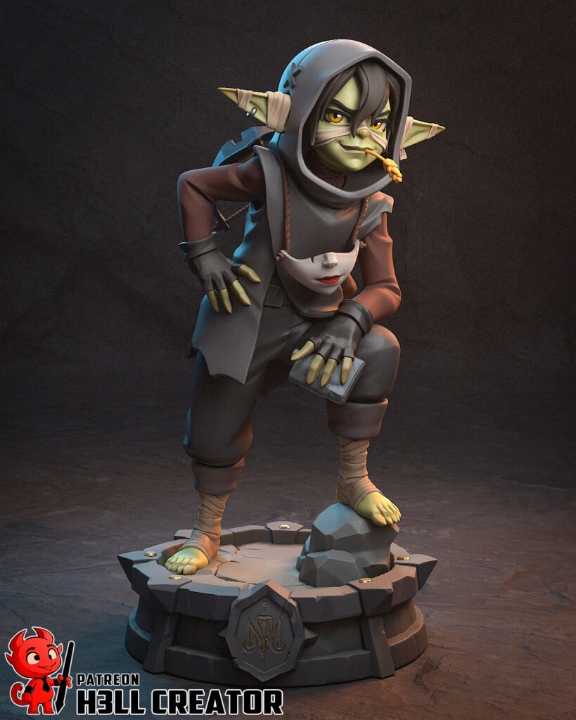 Nott - Mighty Nein - figurka 3D Drukarnia Marzeń