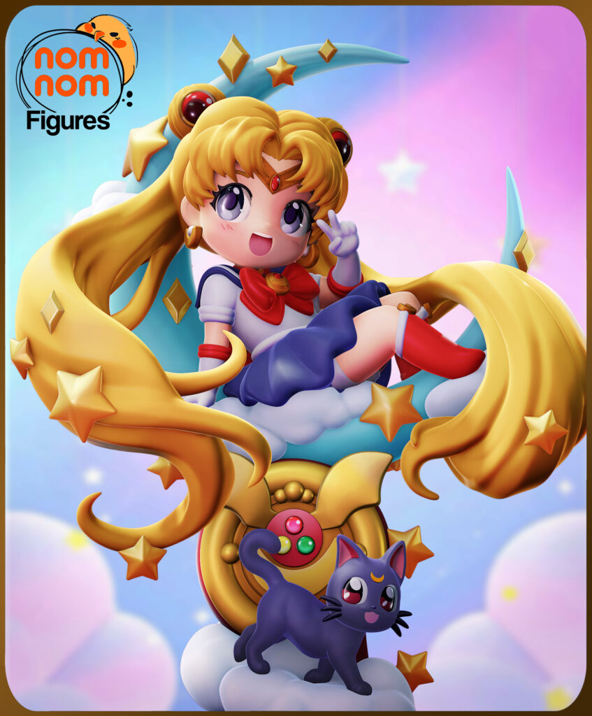 Chibi Sailor Moon - figurka 3D Drukarnia Marzeń